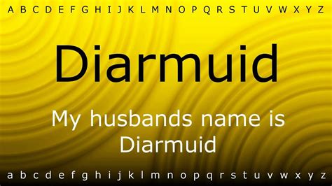 how do you pronounce diarmuid.
